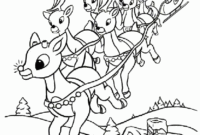 reindeer coloring pages for adults