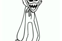 huggy wuggy coloring pages free