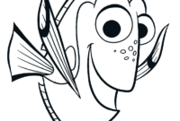 finding dory coloring page
