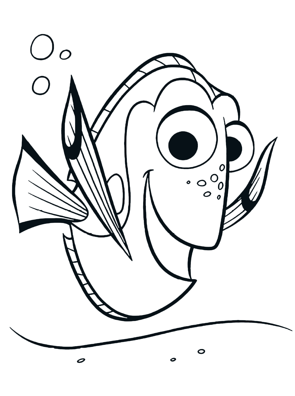 "Finding Dory" coloring pages