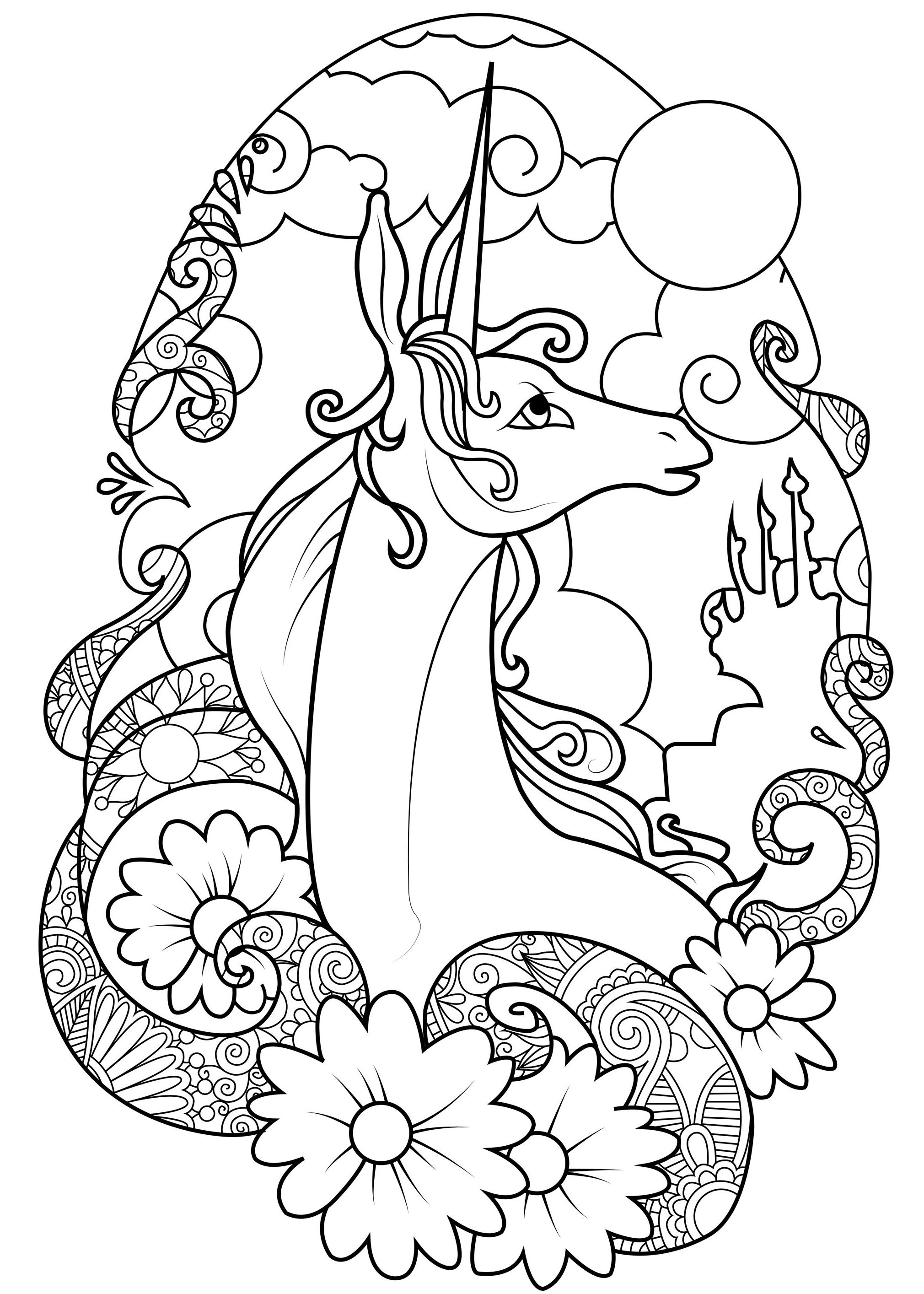 13 Conventionnellement Coloriage Enfant Licorne Collection | Páginas