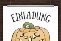 kurbis einladungskarte