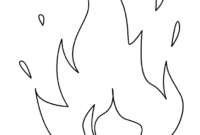 fire flames coloring pages