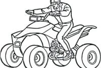 four wheeler coloring pages