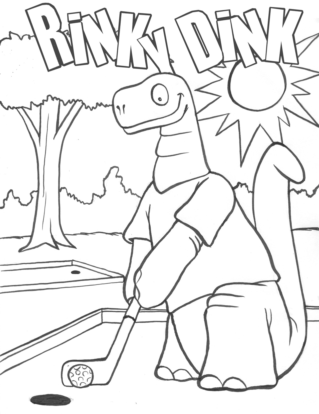 Golf Course Coloring Pages at GetColorings.com | Free printable