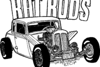 hot rod coloring page hot rod coloring page