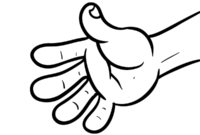 hands coloring page hands coloring page