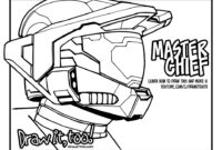 master chief coloring page