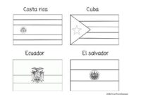 printable coloring spanish speaking countries flags coloring pages printable coloring spanish speaking countries flags coloring pages