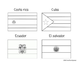 Coloring Pages Of Spanish Speaking Flags