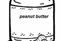 peanut butter coloring page