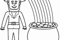 coloring page pot of gold
