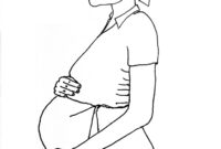 pregnant lady coloring pages