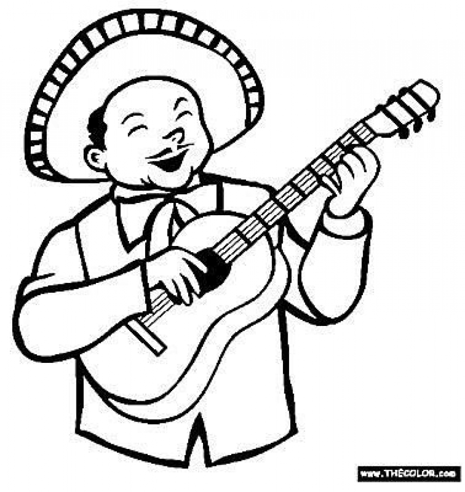 Get This Printables for Toddlers Cinco de Mayo Coloring Pages Online