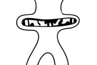 rainbow friends coloring pages pink