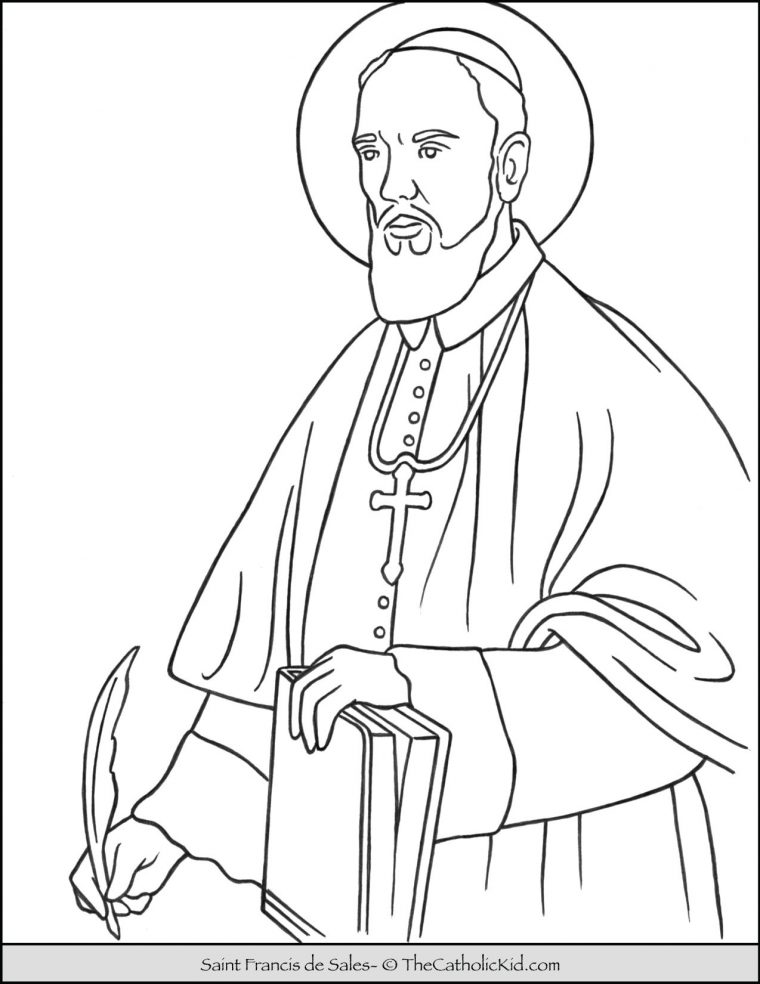 saint francis coloring page