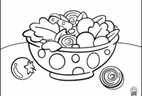 salad coloring page salad coloring page