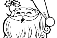 santa coloring printable