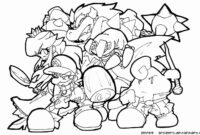 smash brothers coloring pages