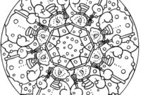 snowflake mandala coloring pages
