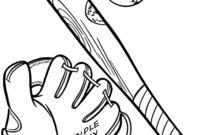 softball coloring pages printable
