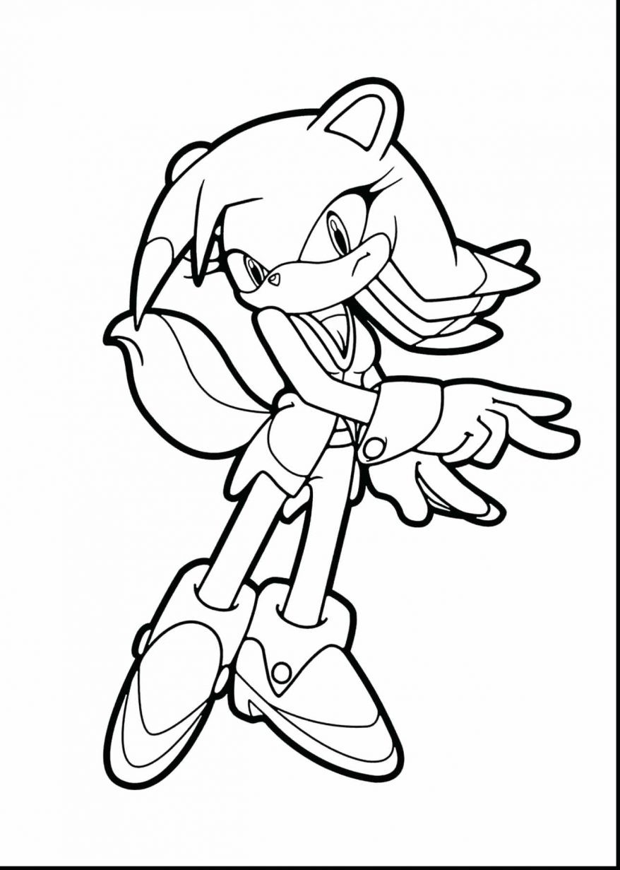 Shadow Sonic Coloring Pages : Sonic Shadow Character coloring picture