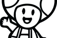 mario toad coloring page mario toad coloring page