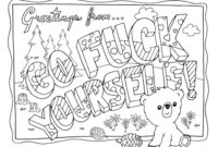 coloring pages for adults swear words