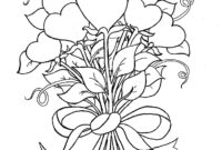 hearts and flowers coloring pages hearts and flowers coloring pages