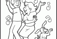dancing coloring pages dancing coloring pages
