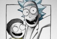 rick and morty sketches