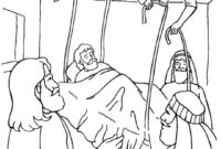 jesus healing coloring page jesus healing coloring page