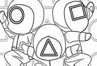 squid game coloring pages printable