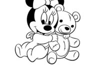 baby minnie mouse coloring pages