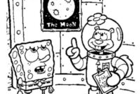 spongebob and sandy coloring pages