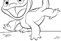 printable frozen 2 bruni coloring pages