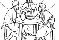 road to emmaus coloring page road to emmaus coloring page