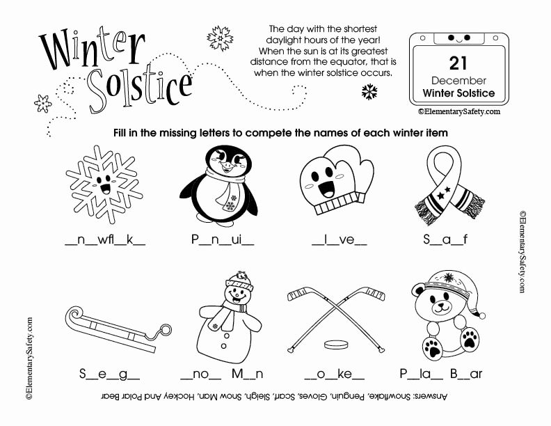 Printable Winter Solstice Coloring Pages