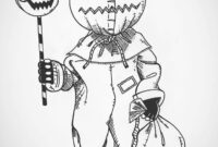 sam trick r treat coloring page