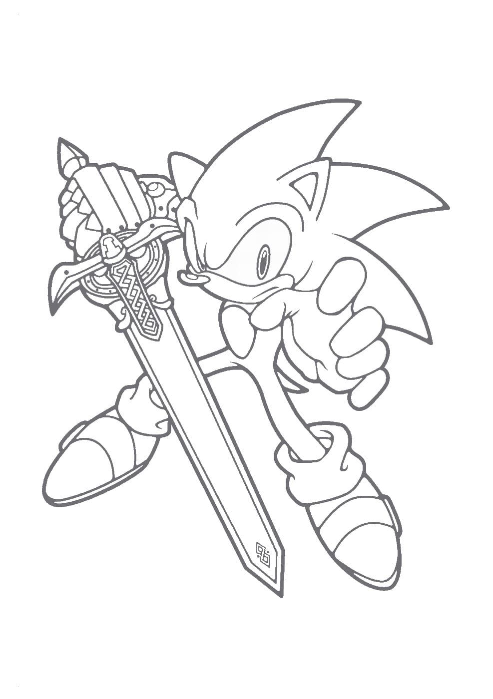 21+ Coloriage Sonic Imprimer | Color Info