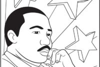 kindergarten martin luther king jr coloring page