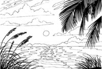 realistic beach coloring pages realistic beach coloring pages