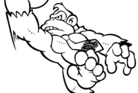 donkey kong coloring pages donkey kong coloring pages