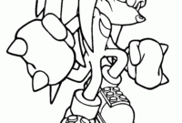 knuckles and sonic coloring pages