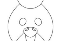 masque de poule a imprimer