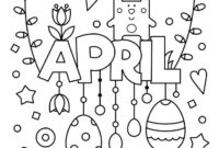 spring april coloring pages