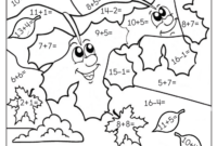 fall math coloring pages