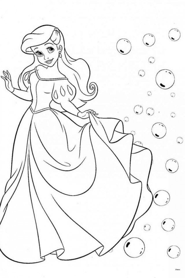 Ariel And Eric Coloring Pages - Coloring Home