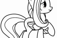 fluttershy coloring page