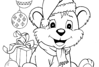 christmas puppy coloring sheet